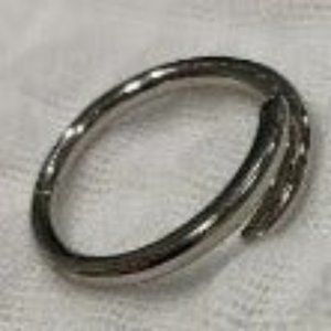 14K Gold Plated Open Twist Eternity Band for Women